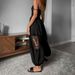 Women's Lace Trimmed Jogger Pants Loose Fitting Elegant Casual Spring Summer Bottoms_ecoleips.com