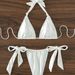 Women's Clothing Fashionable Bikini Pure Color Sexy Strap Backless Swimsuit_ecoleips.com