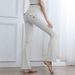 Women's Clothing High Waist Workwear Yoga Pants Slightly Flared Peach Hip Women's Tight Training Sports Running Autumn And Winter Fitness Pants_ecoleips.com