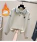 Men's Winter Fleece Tracksuit Set – Cozy Polo Collar Sweatshirt & Elastic Waist Jogger Pants (S-2XL, Blue/Lavender/Beige)_ecoleips.com