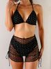 Sexy Halter Neck Three-Point Resort Swimsuit European And American Leopard Print Bikini Set Two-Piece Or Three-Piece Options_ecoleips.com