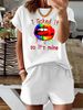 Women’s 2 Piece Outfit Set – Oversized Graphic T-Shirt And Biker Shorts Matching Set, Casual Summer Lounge Tracksuit For Daily Wear-352_ecoleips.com