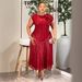 Women's Sparkly Sequin Wrap Dress Slim Fit Flattering Midi Dress for Evening And Party S-XXXL_ecoleips.com