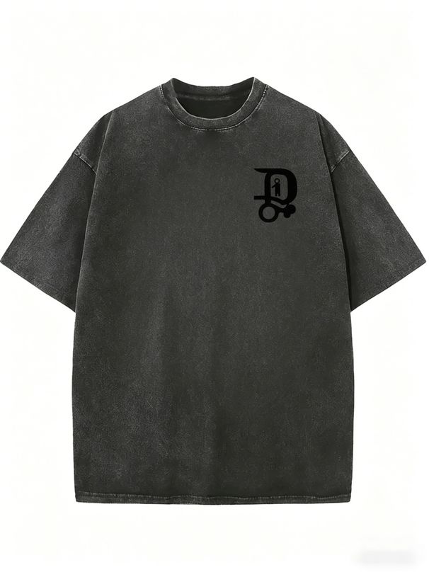 Stone Wash Faded T-Shirt | Soft Cotton Loose Fit Everyday Top_ecoleips.com