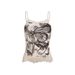 American Retro Millennial Print Camisole Women's Slim Fit Top Pure Sexy Style Cross Border Lace Detailing_ecoleips.com