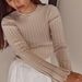 Women's Solid Color Knitted Sweater round Neck Long Sleeve Tight Fit Ribbed Bottoming Shirt European And American Style Autumn Winter Top_ecoleips.com