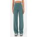 Women's Clothing Fashion Casual Straight High Waist Button Wide Leg Trousers_ecoleips.com