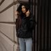 Women's Quilted Hooded Puffer Jacket – Oversized Diamond-Stitch Coat In Soft Polyester (Black/Grey/Pink/Coffee, Cropped Length)_ecoleips.com