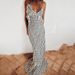Sexy Slim Fitting Satin Dress for Women Polka Dot Print Spaghetti Strap Backless Long European And American Cross Border Export_ecoleips.com