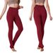 Women's Clothing Plus Size Fleece Lined Leggings Solid Color Thickened Leggings With Single Crotch And Footed Design For Warmth And Outerwear KC05_ecoleips.com