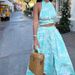 Women's Clothing Holiday Style Printed Tube Top Skirt Suit Two Piece Set_ecoleips.com