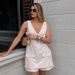 Women's Clothing Fashion V Neck Vest Top Shorts Suit Summer Khaki Workplace Two Piece Suit For Women_ecoleips.com