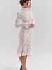 JULISSA MO Sexy See Through Lace Women Midi Dress White Long Sleeve Turtleneck Dress Female Winter Skinny Elegant Party Clubwear_ecoleips.com