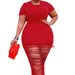 plus Size Women's Fashion Platform Dresses Bestselling Clothing_ecoleips.com