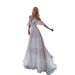 Women's Clothing Deep V Neck Sling Dress Light Wedding Dress_ecoleips.com