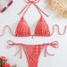 Women's Clothing New Bikini Hot Selling Printed Lace Up Sexy Bikini Split Swimsuit Swimsuit_ecoleips.com