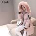 Women's Clothing Long Hooded Padded Coat With Faux Fur Trim, Slim Fit Winter Jacket, Warm Quilted Outerwear For Casual & Commute, Multiple Colors_ecoleips.com