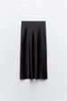 Aria Basics Aria Basics Cross-border European And American Women's Fashion INS Hot-selling Silk Satin Midi Skirt In Multiple Colors_ecoleips.com