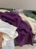 Women's Linen-Blend Wide Leg Pants – High Waist Loose Fit Trousers For Pear Shape & Petite, Breathable Summer Office Pants_ecoleips.com