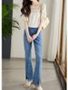 K Apricot Lace Hollow Out Shirt Women's Long Sleeved New Design Sense Niche Top Chic Shirt_ecoleips.com