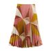 Summer New Geometric Pattern Halter Neck Top Pleated Skirt Set For Women3203301_ecoleips.com