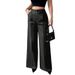 Women's Clothing Loose And Versatile Summer Drape Slim Wide Leg Trousers For Women High End Straight Drape High Waist Casual Trousers For Women_ecoleips.com