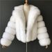 Women's Clothing Elegant Faux Fox Fur Coat – Premium Winter Coat For Women, Suit Collar Design_ecoleips.com