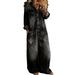 Women's Retro Wide Leg Jumpsuit Long Sleeve Denim Lapel Casual Elegant Fashion Spring/Autumn Summer Cotton Polyester_ecoleips.com
