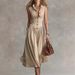 Women's Slim Fit Maxi Dress Sleeveless Notched Collar Long Dress Parisian Elegance_ecoleips.com