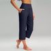 2025 Cross-Border European And American Women's Fashion Solid Color Wide-Leg Cropped With Pockets, Tummy Control, High_ecoleips.com