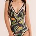 European And American Style One Piece Swimsuit for Women Double Sided Tight Fitting Slimming Retro Style Tie up Print Export Design 2025_ecoleips.com