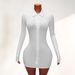 Women's Sexy Square Neck Shirt Dress Cinching Waist Tight Fit Casual Mini Dress For Young Girls Fashion_ecoleips.com