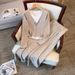 ng2510292 Casual Lazy Style Outfit Spring/Autumn 2025 New Trendy Fashionable Youthful Slimming Sweatshirt And Wide-Leg Pants_ecoleips.com