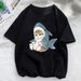Summer European And American Cross-border Foreign Trade Wholesale T-shirts, Round-neck Casual Plus-size Loose_ecoleips.com