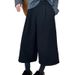 Autum Witer New Fashio High Waist Slimmig Thick Loose Retro Straight Woole Seve-poit Wide-leg Pats For_ecoleips.com