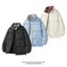 Men's Winter Puffer Jacket – Plaid Stand Collar Quilted Coat With Fleece Lining For Extreme Warmth_ecoleips.com