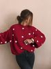 Aria Basics Aria Basics European And American Cross-Border Hot-Selling Heart Print Style Sweater For Women Autumn Winter Casual Round Neck_ecoleips.com