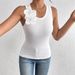 Vest Women's Summer New Style Fashion Temperament Leisure Three Dimensional Flower Decoration Sleeveless Top_ecoleips.com