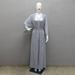 Women's Clothing Four Seasons Commuter Vest + Jacket Dress Chiffon Hot Diamond Muslim Suit Robe_ecoleips.com