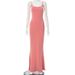 Satin Slip Sleeveless Backless Maxi Dress Y2K Summer Bodycon Elegant Sexy Outfits Ladies Birthday Party Club_ecoleips.com