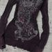 Gothic Dark Style Spicy Girl Long Sleeve Printed T-Shirt Autumn Retro Y2K Top For Women_ecoleips.com