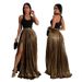 Women's Clothing Hot Selling New Fashion Commuting Solid Color Vest Hot Stamping Pleated Skirt Set_ecoleips.com