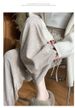 White Glutinous Rice Pants Women's Autumn And Winter 2025 New Drape Casual Loose Lazy Velvet Wide-leg Pants_ecoleips.com