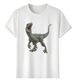 Women's T-Shirts Tshirt Muscle Freaks Velociraptor Estilo Jurassic World_ecoleips.com
