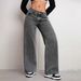 Meifeng Cross-Border Flared Jeans High-Waisted Slimming New Loose Versatile Women's Pants_ecoleips.com
