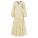 Modest Abaya Dress Women's V-Neck Chiffon Dress Elegant Casual Pullover Style High-End Autumn Winter Trendy Full Swing Muslim Dress Polyester_ecoleips.com