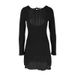 WG102 European And American Cross-border Solid Color Long-sleeve Knitted Fashion Backless High-waisted Tie Sexy_ecoleips.com