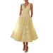 Women's Clothing Dress Elegant Floral Print V-Neck Sleeveless Dress – Women’s A-Line Cocktail Dress For Parties & Events (S-XXL, 6 Colors)_ecoleips.com