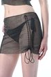 Women's Sexy Fishnet Dress Full Rhinestone Mesh Hot Girl Sheer Fringe Skirt Set For Women_ecoleips.com