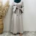 Modest Abaya Dress/Muslim Dress Women Elegant Tassel Sleeve Full Skirted Dress For Women Stylish Versatile Muslim Fashion Dress_ecoleips.com
